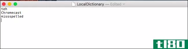 如何删除在mac os x上添加到词典中的单词