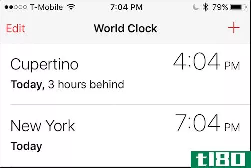 如何在apple watch上添加和更改世界时钟