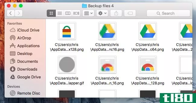 如何从mac上的windows备份还原文件