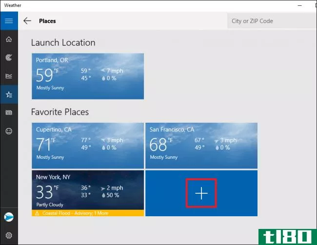 如何配置Windows10天气应用程序