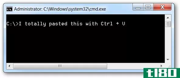 如何在windows命令提示下启用ctrl+c/ctrl+v进行粘贴
