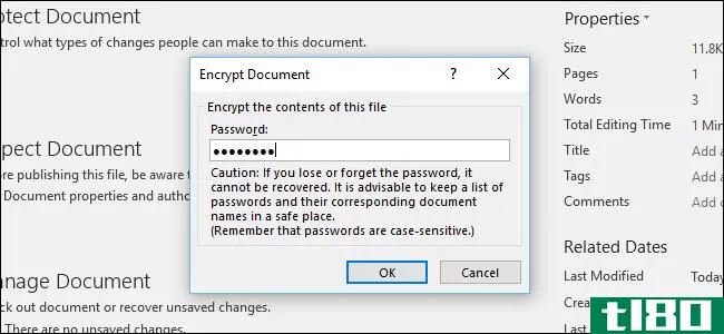如何使用microsoft office密码保护文档和PDF