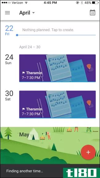如何在ios和android的谷歌日历中设定目标