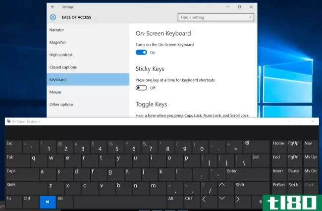 如何在Windows7、8和10上使用屏幕键盘