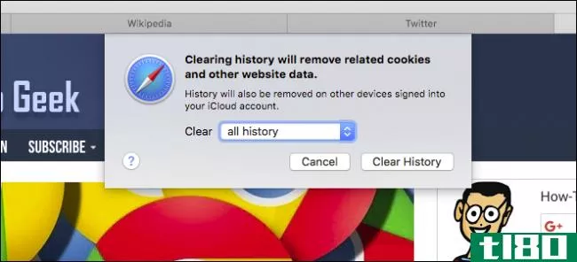 如何在OSX上清除safari的浏览历史和Cookie