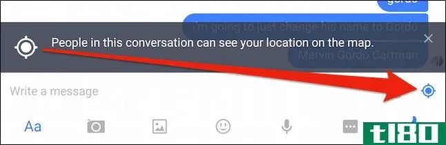 如何关闭facebook messenger的位置跟踪（如果已打开）