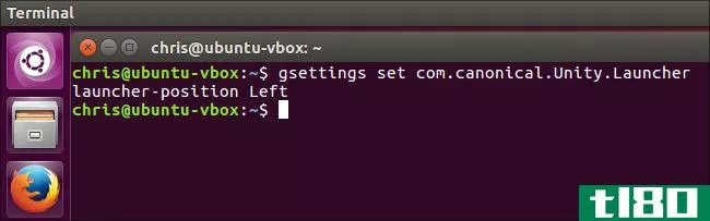 如何将unity桌面的启动器移动到ubuntu 16.04屏幕底部