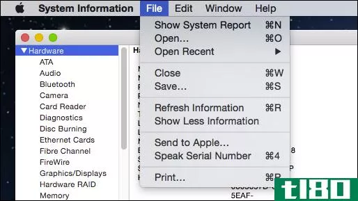 使用系统信息实用程序确切地了解mac中的内容