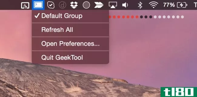 如何使用geektool自定义mac桌面