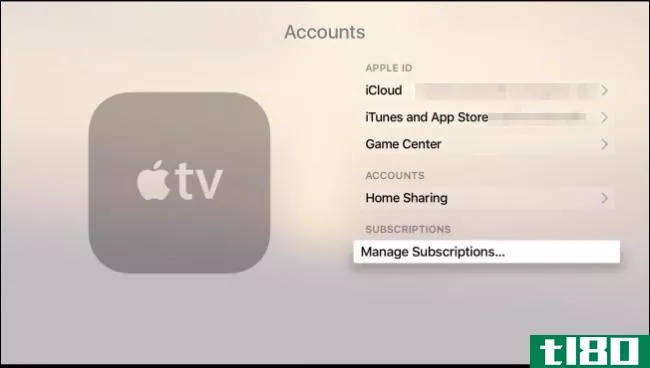 如何管理您在apple tv上的订阅