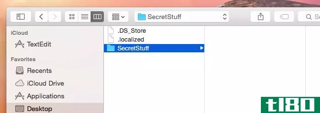 如何在mac os x上隐藏文件和查看隐藏文件