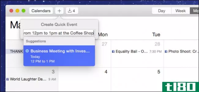 如何使用普通语言将事件添加到apple日历