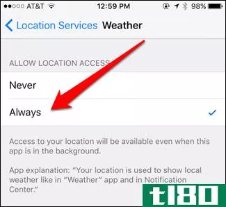 如何在移动连接上更新iphone天气应用程序