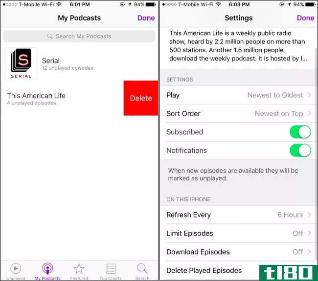 如何在iphone或ipad上释放podcasts应用程序使用的空间