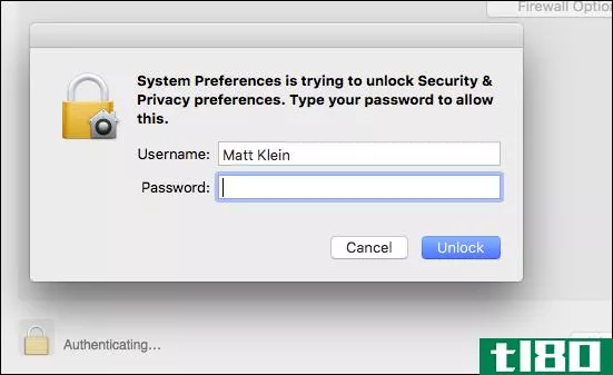 如何允许应用程序通过mac的防火墙进行通信