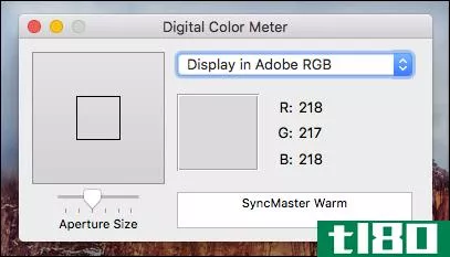 如何找到mac电脑屏幕上任何东西的颜色值
