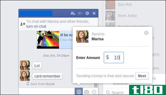 如何使用facebook新的汇款功能向朋友汇款
