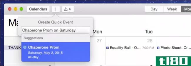 如何使用普通语言将事件添加到apple日历
