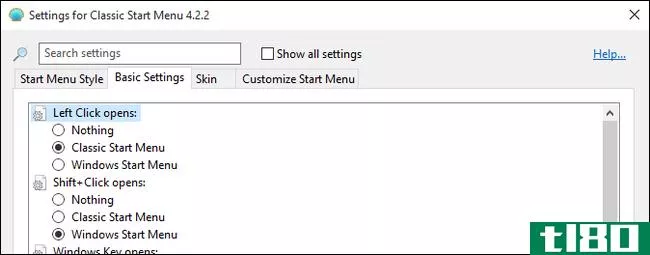 使用classic shell将windows 7的“开始”菜单带到windows 10