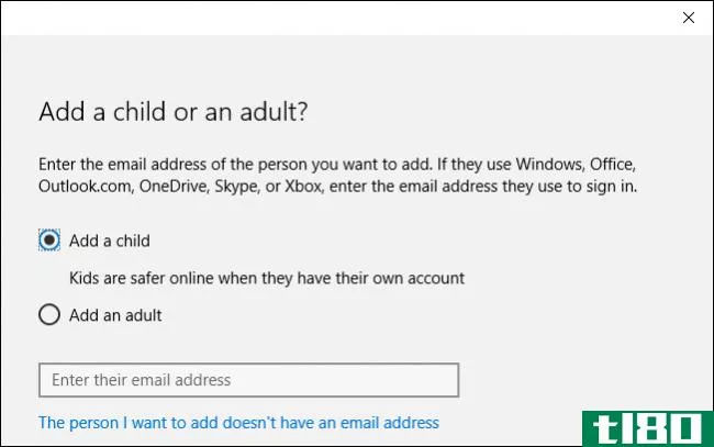 如何在Windows10中添加和监视孩子的帐户