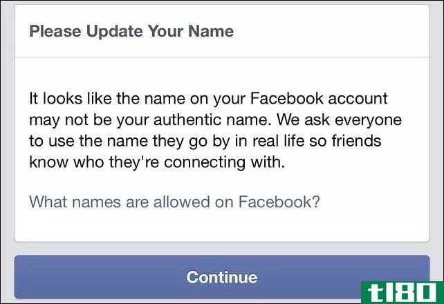如何将昵称添加到facebook个人资料