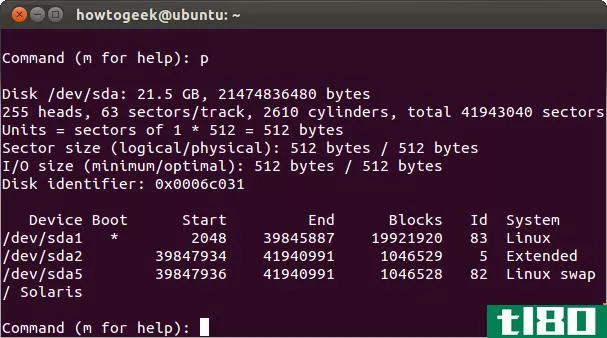 如何使用fdisk管理linux上的分区