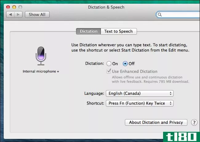 使用语音听写与mac通话