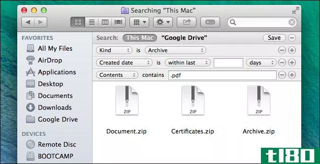 如何在windows、linux和mac os x上创建已保存的搜索文件夹