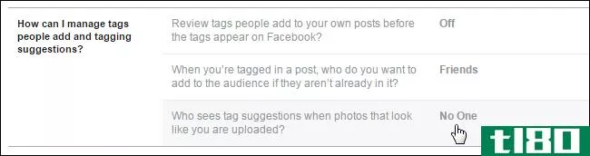 如何阻止facebook在别人的照片中暗示你的名字