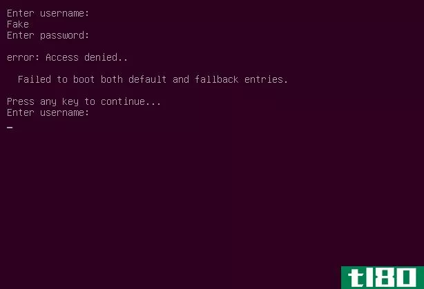 如何密码保护ubuntu的引导加载程序