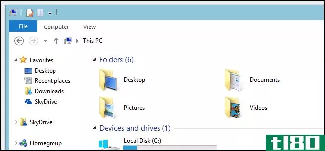 如何在windows 8.1中从“我的电脑”中删除“文件夹”