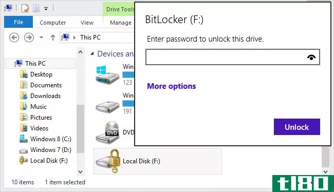 如何在windows上使用bitlocker创建加密容器文件