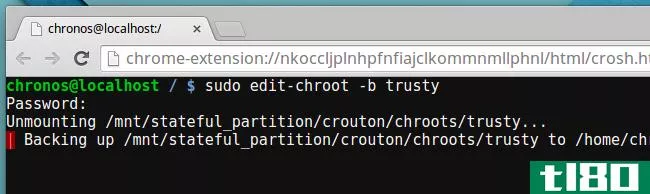 如何在chromebook上管理crouton linux系统