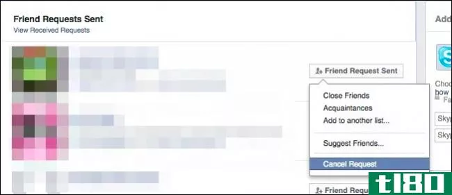 如何删除旧的facebook好友请求