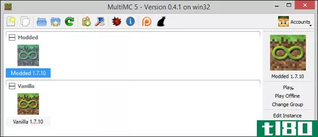 如何使用multimc管理minecraft实例和mod