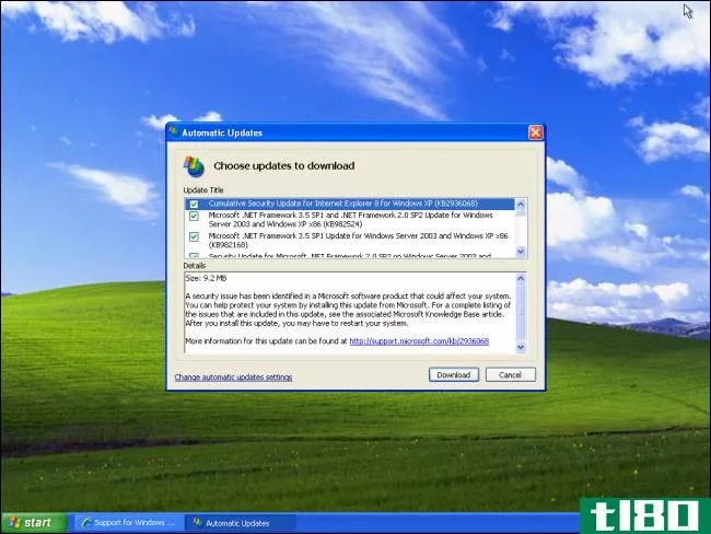microsoft仍在为windows xp进行安全更新，但您不能拥有这些更新