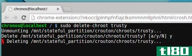 如何在chromebook上管理crouton linux系统