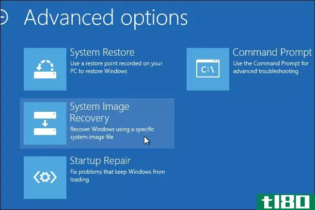 如何在windows 8.1上创建和恢复系统映像备份