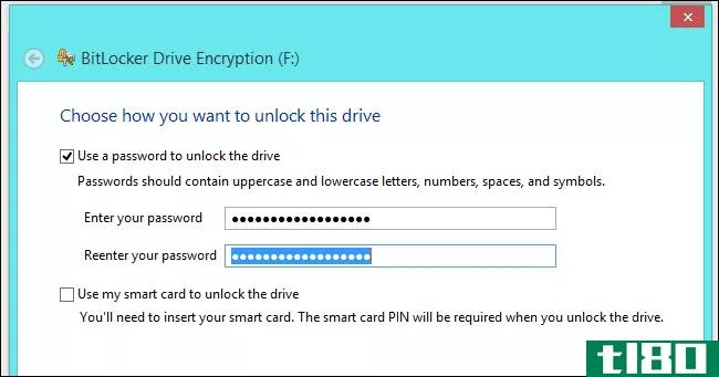 如何在windows上使用bitlocker创建加密容器文件