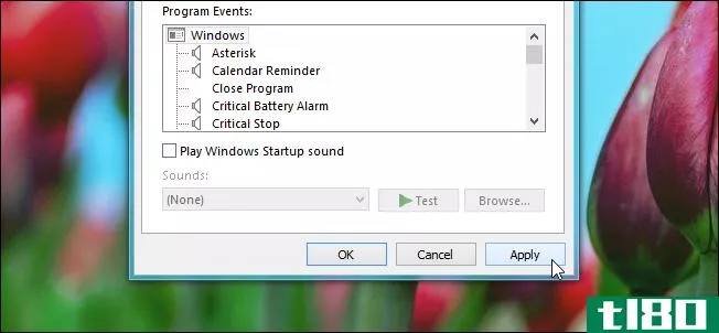 如何在Windows7或Windows8中启用或禁用启动声音