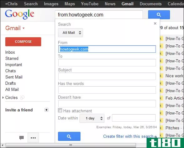 如何使用gmail的高级搜索功能&创建过滤器