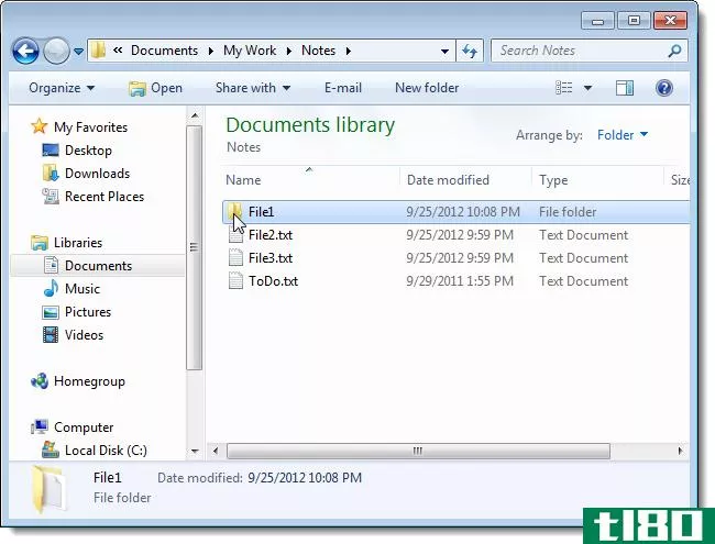 如何从windows中选定的文件创建文件夹