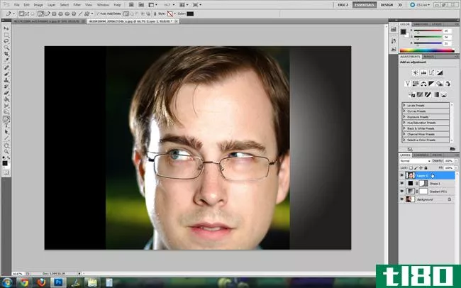 愚蠢的photoshop技巧：创造一个视觉错觉双肖像