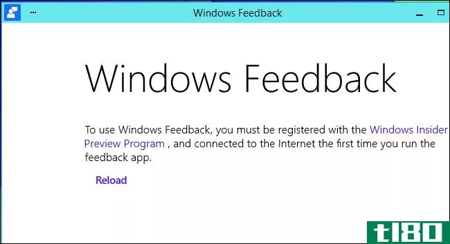 如何在Windows10技术预览版中向microsoft发送反馈