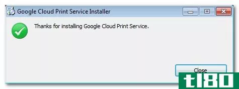 如何在windows中实现原生google云打印和打印机共享