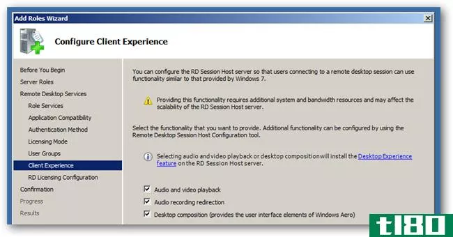 it:如何在Server2008R2上使用远程桌面服务设置自己的终端服务器