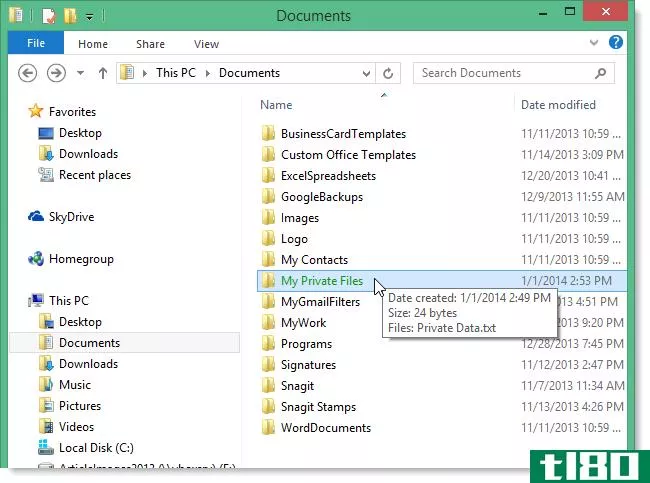 如何使用efs加密windows 8.1 pro中的文件和文件夹