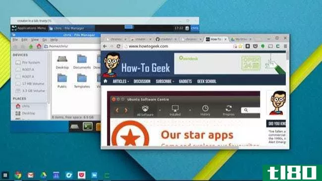 如何在chromebook的浏览器选项卡中运行完整的linux桌面