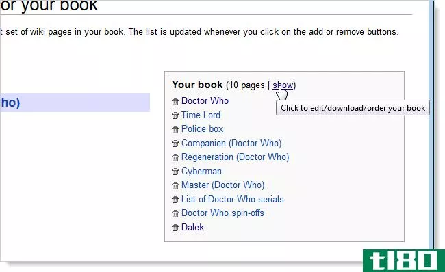 如何从维基百科文章中创建电子书