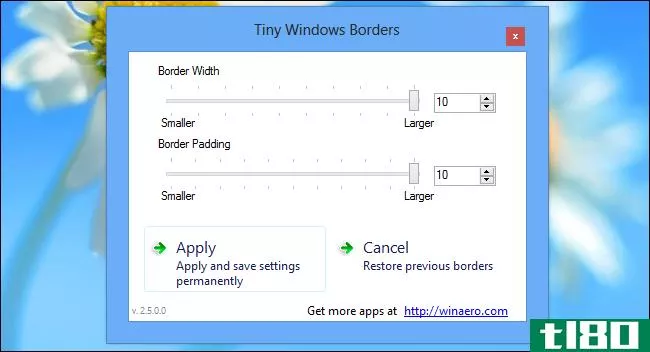 如何在Windows8中更改窗口边框大小